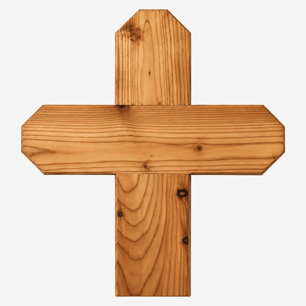 Grabkreuz Holz mit Gravur, 80x40cm personalisiert