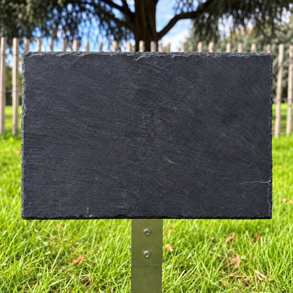 Grabstein Urnengrab mit Foto - Grabplatte aus Schiefer 30x20cm, mit Gravur