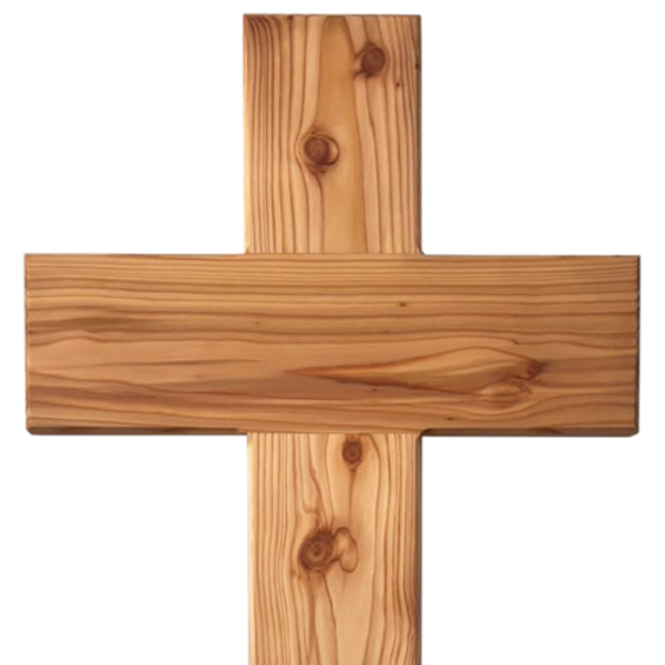 Personalisiertes Gedenkkreuz XXL aus Holz mit Lasergravur