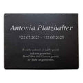 Personalisierte Tier-Gedenktafel mit Wunschtext inkl. Lasergravur