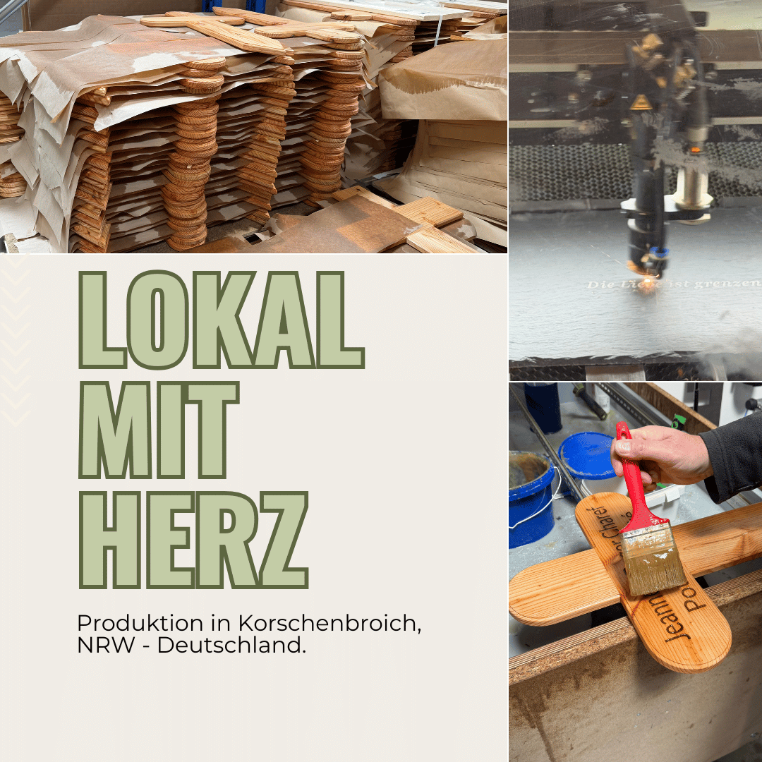 Ein Bild, welches die Produktion und Fertigung der Gedenktafeln und Grabkreuze zeigt. 