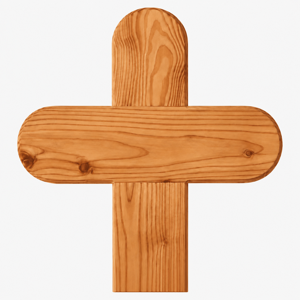 Grabkreuz Holz mit Gravur, 80x40cm personalisiert