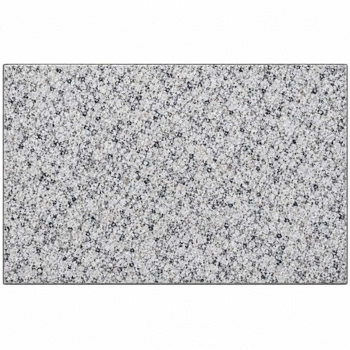 Unbeschriftete Granit-Gedenktafel Padang Cristallo mit hellgrauer Körnung im Querformat vor weißem Hintergrund.