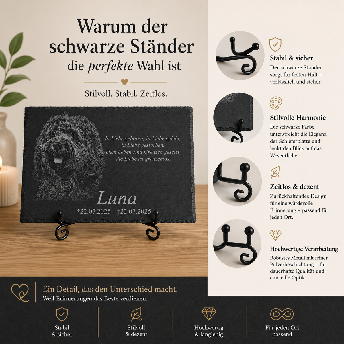 Ständer Schwarz